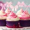 Pink Bow Cupcake Toppers, Pink Bow Coquette Birthday Cake Decorations for Birthday Baby Shower Pink Bow Theme Party Decor (36)